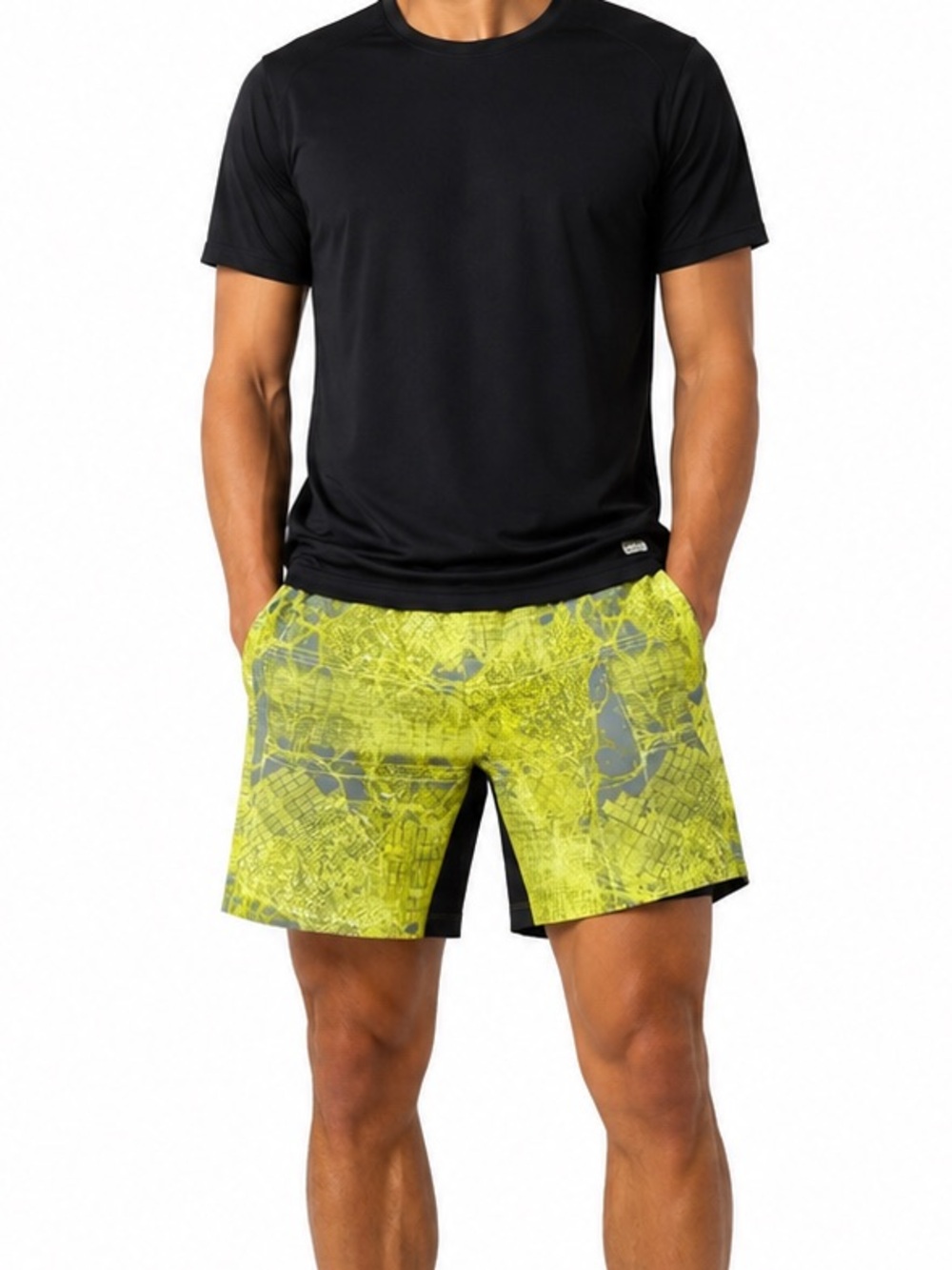 Lululemon Men’s Pace Breaker Shorts City Map Print Size Large